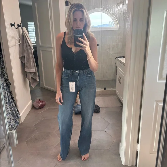 Zara wide leg Jeans - Picture 2 of 4